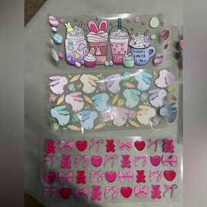 UV DTF Transfer Assortment Coffee, Dogs, Highland Cow, Easter, Valentines